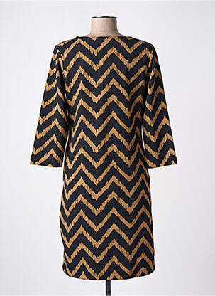 Rochie midi mâneci 3/4 mâneci 3/4 maro GARCIA femeie