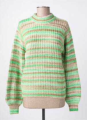 Pulover strânsă pe partea de jos mâneci lungi verde GARCIA femeie