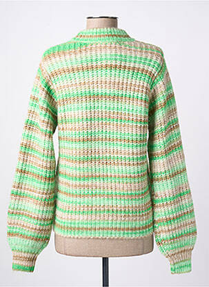 Pulover strânsă pe partea de jos mâneci lungi verde GARCIA femeie
