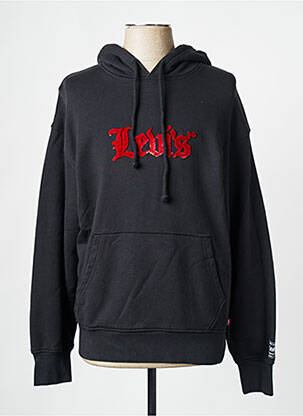 Hanorac cu glugă țesătură jersey mâneci lungi negru LEVI'S bărbat