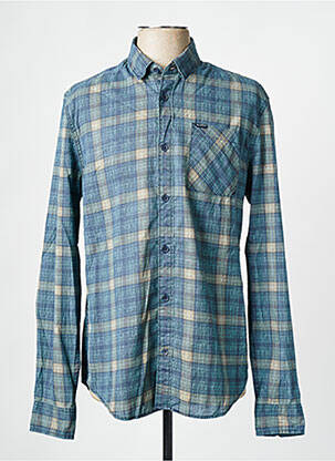 Cămașă cu mâneci lungi albastru GARCIA bărbat