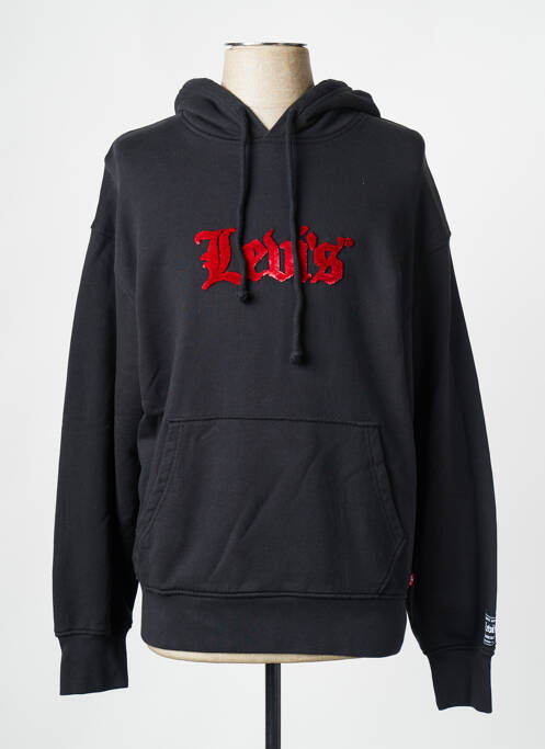 Hanorac cu glugă negru LEVIS bărbat