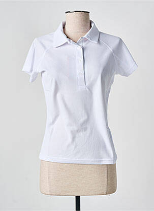 Polo elasticitate mâneci scurte alb SLAZENGER femeie