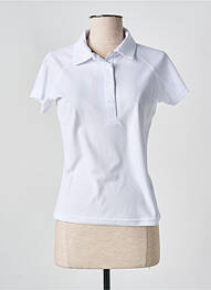 Polo elasticitate mâneci scurte alb SLAZENGER femme