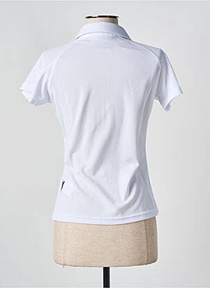 Polo elasticitate mâneci scurte alb SLAZENGER femeie