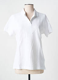 Polo elasticitate mâneci scurte alb SLAZENGER femme