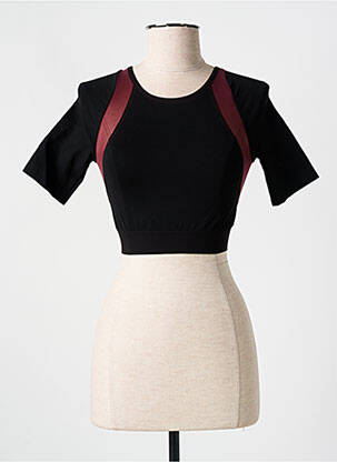 Top/caraco efect material satinat negru WOLFORD femeie