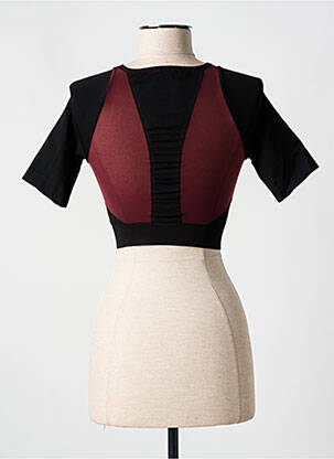 Top/caraco efect material satinat negru WOLFORD femeie