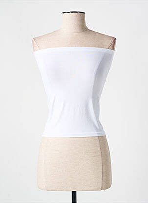 Top/caraco țesătură jersey alb WOLFORD femeie