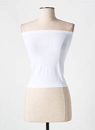 Top/caraco țesătură jersey alb WOLFORD femme