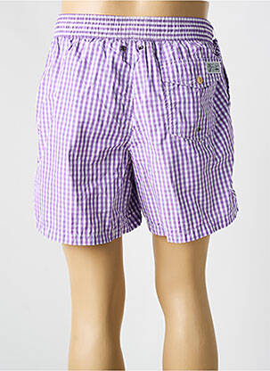 Șort de baie efect material satinat violet RALPH LAUREN bărbat