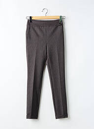 Pantalon 7/8 talie înaltă talie înaltă gri CAROLL femme