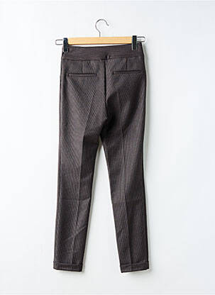 Pantalon 7/8 talie înaltă talie înaltă gri CAROLL femeie