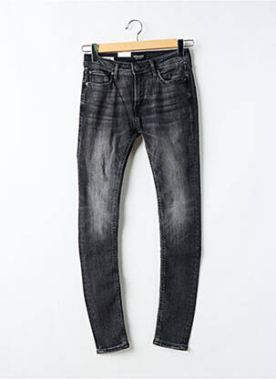Blugi cu croială slim elasticitate talie joasă negru JACK & JONES bărbat