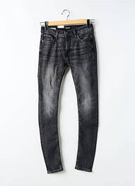 Blugi cu croială slim elasticitate talie joasă negru JACK & JONES bărbat
