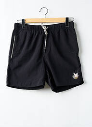 Șort de baie efect material satinat negru CHEVIGNON homme