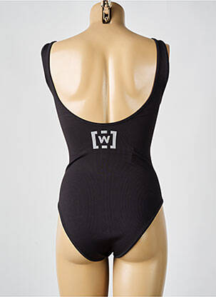 Body elasticitate bretele subțiri negru WOLFORD femeie