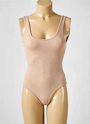 Body elasticitate bretele subțiri bej WOLFORD femeie