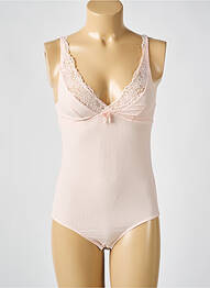 Body de lenjerie elasticitate roz FRANCOISE SAGET femme