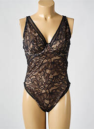 Body de lenjerie elasticitate negru WOLFORD femme
