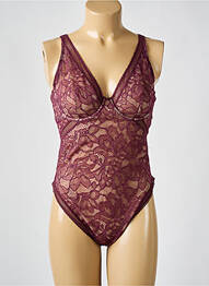 Body de lenjerie elasticitate roșu WOLFORD femme