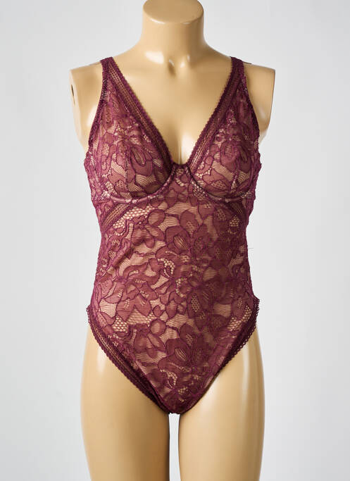 Body de lenjerie elasticitate roșu WOLFORD femme