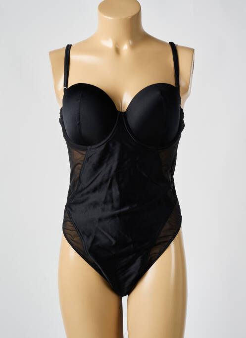 Body de lenjerie elasticitate negru WOLFORD femme