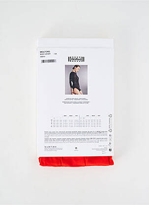 Body de lenjerie elasticitate roșu WOLFORD femeie