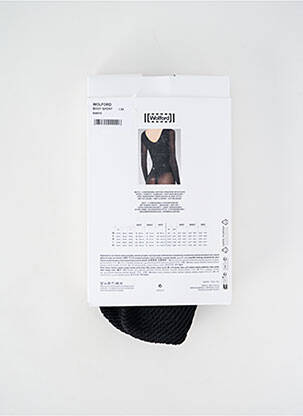 Body de lenjerie elasticitate negru WOLFORD femeie