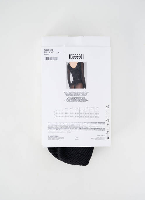 Body de lenjerie negru WOLFORD femeie