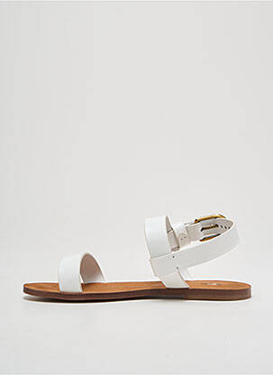 Sandale/pantofi decupați material neted toc plat până la 3 cm alb RALPH LAUREN femeie