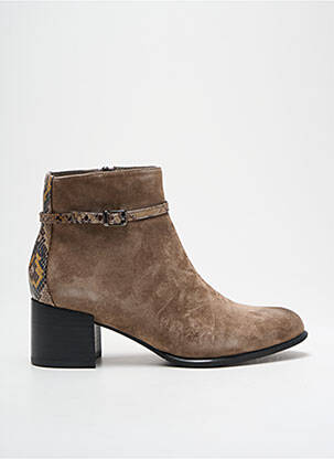 Botine/Ghete maro FUGITIVE BY FRANCESCO ROSSI femeie