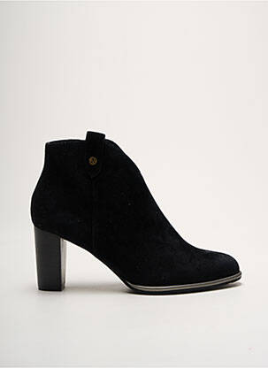 Botine/ghete vârf ascuțit toc de 4 la 6 cm negru FUGITIVE BY FRANCESCO ROSSI femeie