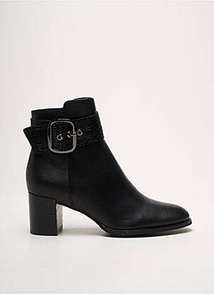 Botine/ghete material neted toc de 4 la 6 cm negru FUGITIVE BY FRANCESCO ROSSI femeie