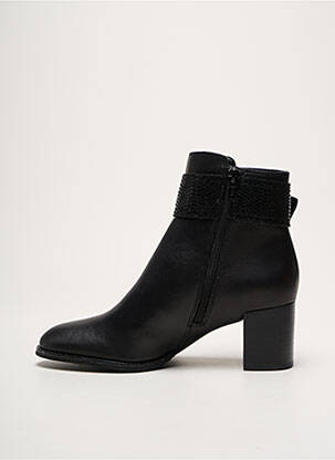 Botine/ghete material neted toc de 4 la 6 cm negru FUGITIVE BY FRANCESCO ROSSI femeie