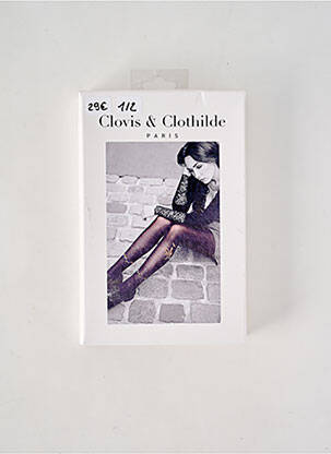 Colanți imprimeu fantezie negru CLOVIS & CLOTHILDE femeie