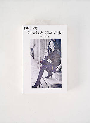 Colanți imprimeu fantezie negru CLOVIS & CLOTHILDE femeie