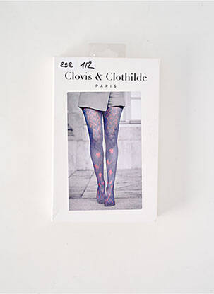 Colanți imprimeu fantezie violet CLOVIS & CLOTHILDE femeie