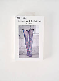 Colanți imprimeu fantezie violet CLOVIS & CLOTHILDE femme