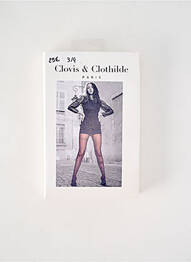 Colanți imprimeu fantezie negru CLOVIS & CLOTHILDE femme