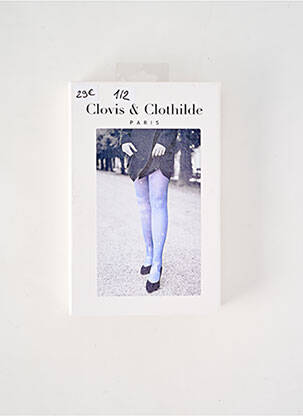 Colanți imprimeu fantezie albastru CLOVIS & CLOTHILDE femeie