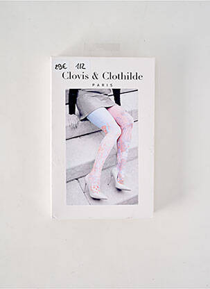 Colanți imprimeu fantezie portocalie CLOVIS & CLOTHILDE femeie