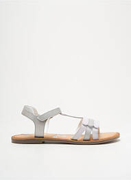 Sandale/pantofi decupați material neted toc plat până la 3 cm gri KICKERS femeie