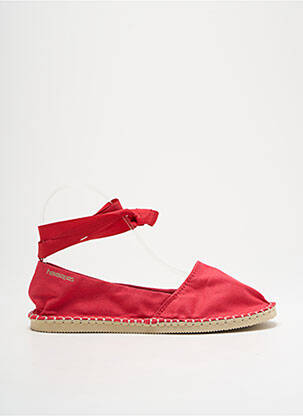 Espadrile închidere cu șireturi toc plat până la 3 cm roșu HAVAIANAS femeie