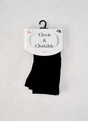 Colanți elasticitate negru CLOVIS & CLOTHILDE femeie