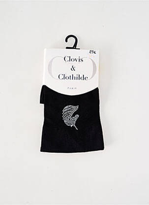 Colanți elasticitate negru CLOVIS & CLOTHILDE femeie