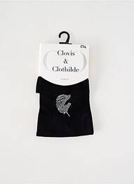 Colanți elasticitate negru CLOVIS & CLOTHILDE femme