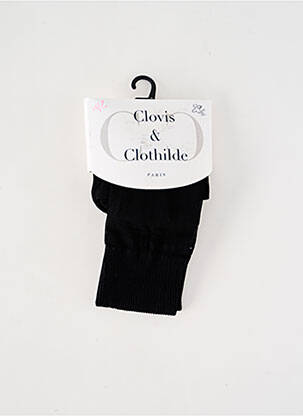 Colanți imprimeu fantezie negru CLOVIS & CLOTHILDE femeie