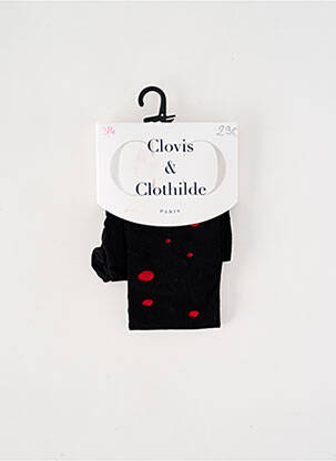 Colanți imprimeu cu buline roșu CLOVIS & CLOTHILDE femeie