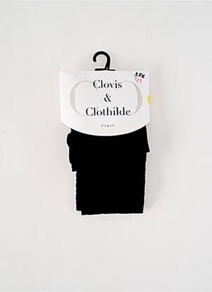 Colanți imprimeu fantezie negru CLOVIS & CLOTHILDE femeie